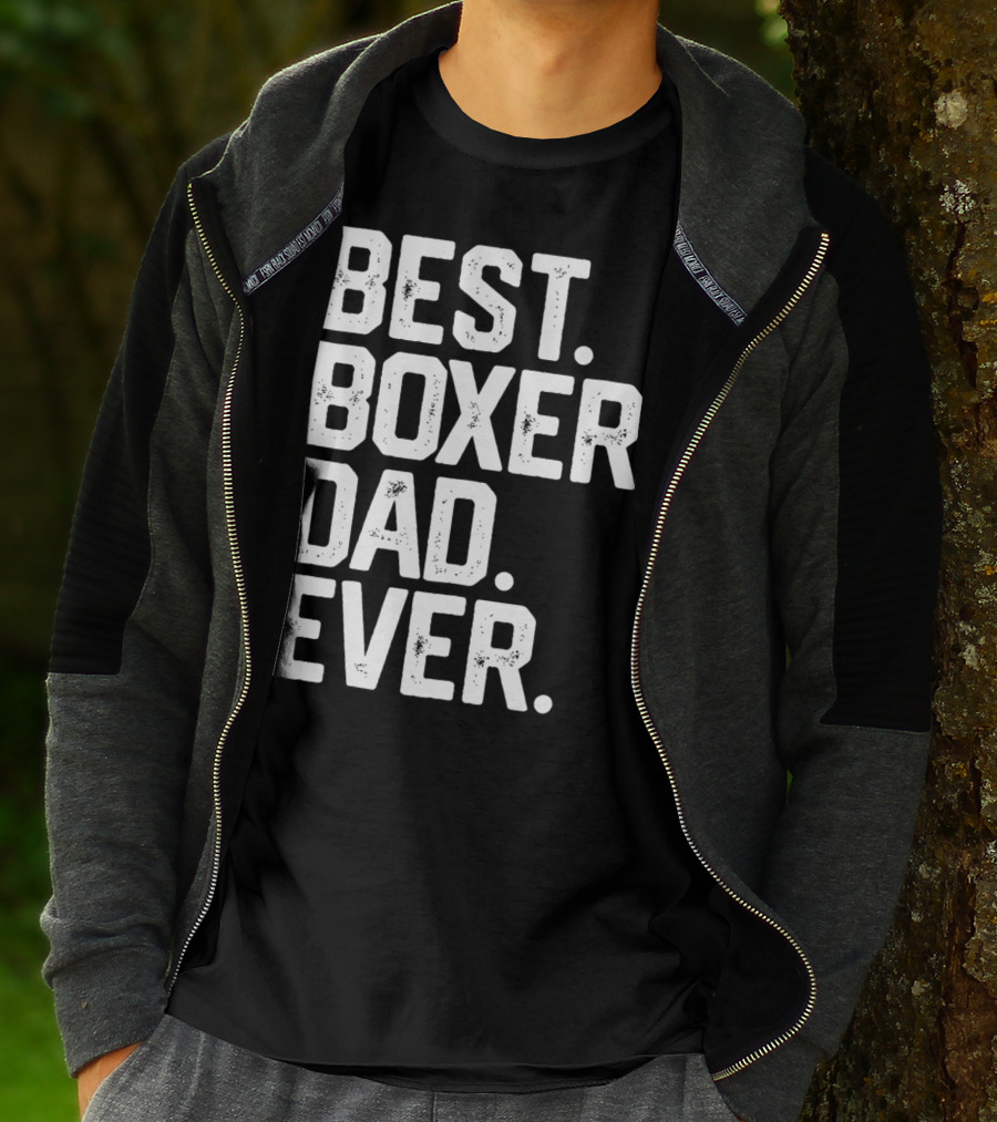 Best Boxer Dad Ever Mens Funny Dog Love Christmas22 T-Shirt