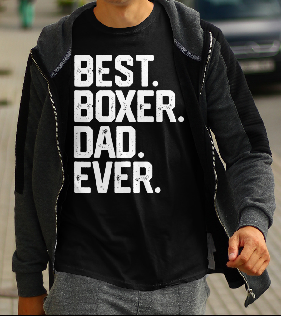Best Boxer Dad Ever Mens Funny Dog Love Christmas22 T-Shirt