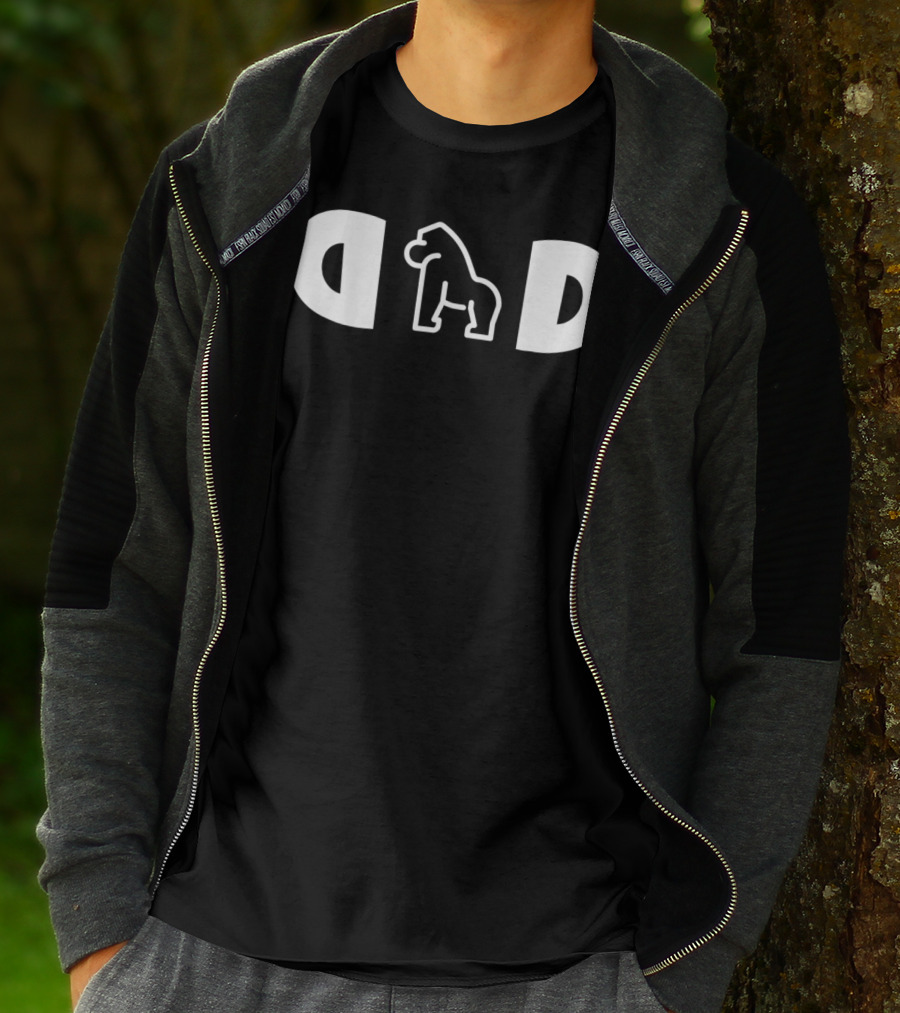 Mens Gorilla Dad Funny Husband T-Shirt