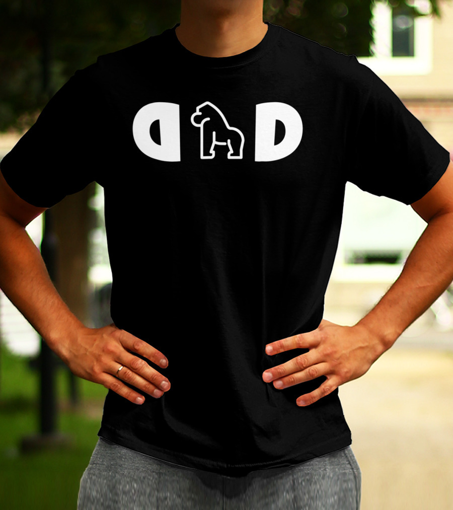 Mens Gorilla Dad Funny Husband T-Shirt