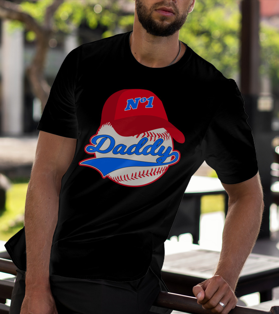 No 1 Daddy Baseball Cap T-Shirt