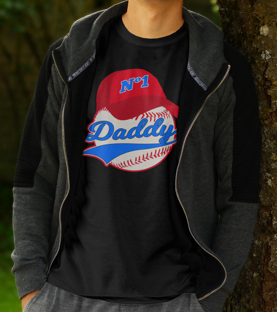 No 1 Daddy Baseball Cap T-Shirt