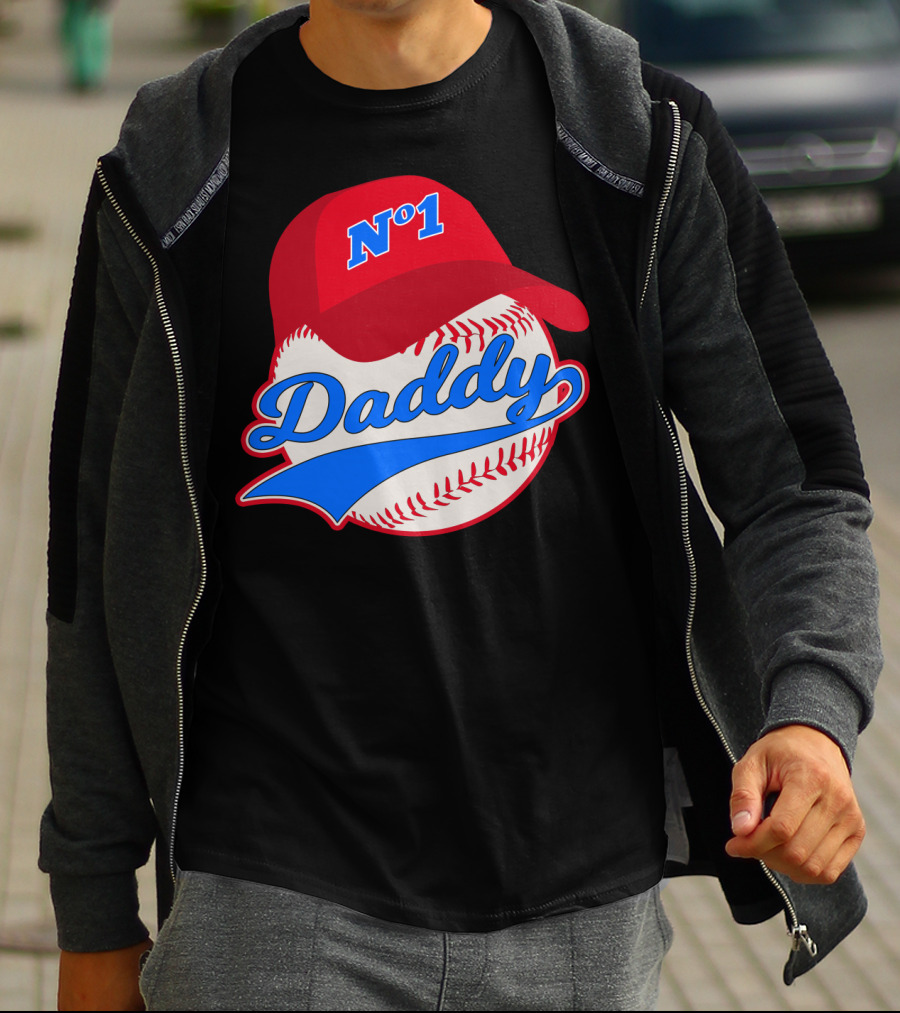 No 1 Daddy Baseball Cap T-Shirt