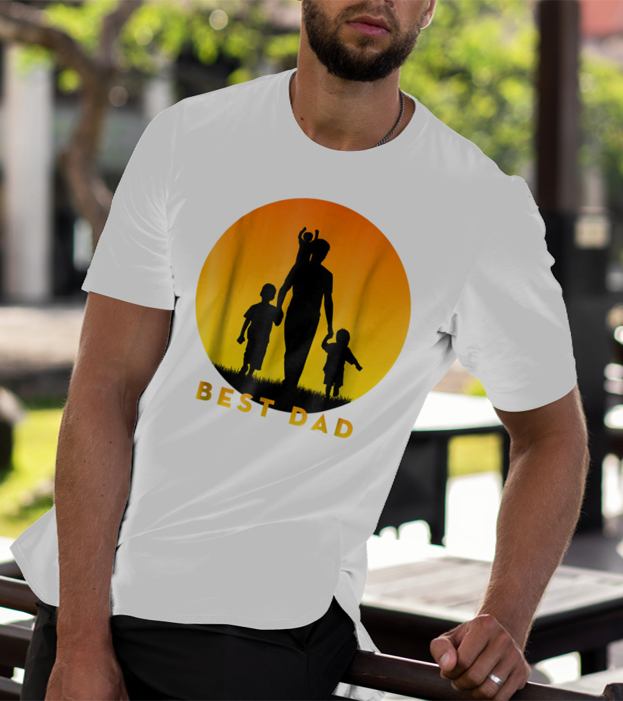BEST BEST DAD Of 3 Kids Cool T-Shirt