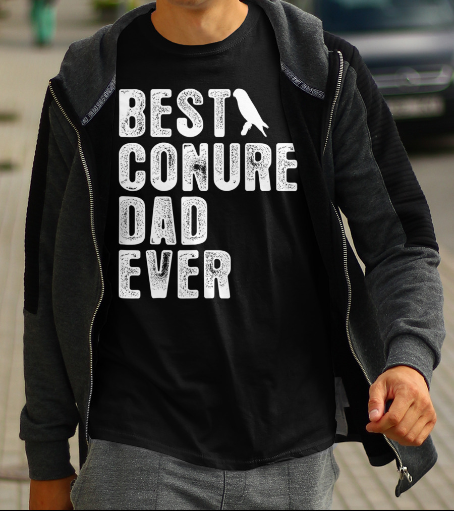 Best Conure Dad Ever Parrot T-Shirt