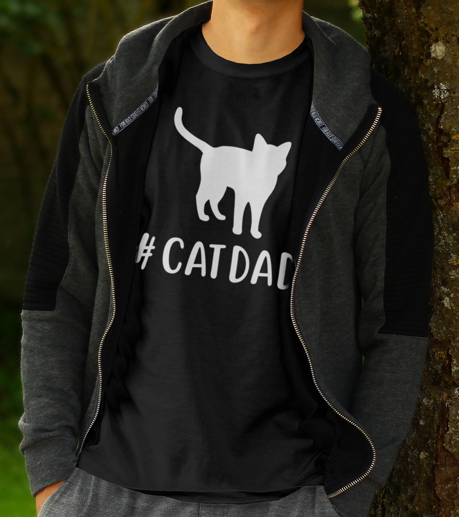 CatDad Family Cat Lover Awesome T-Shirt
