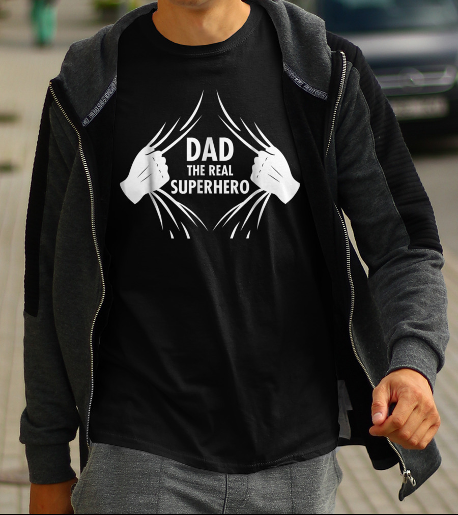 Dad The Real Superhero T-Shirt