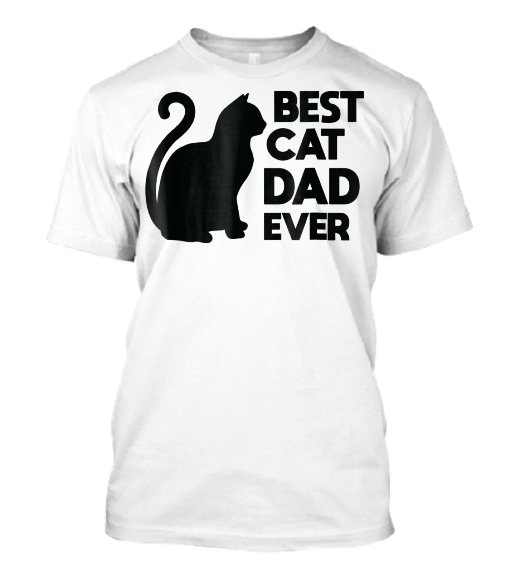 Best Cat Dad Ever Cute Pets Kittens Cat Lover T-Shirt