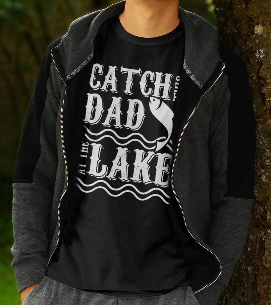 Catch This Dad At The Lake Family Matching Fishing 14 T-Shirt