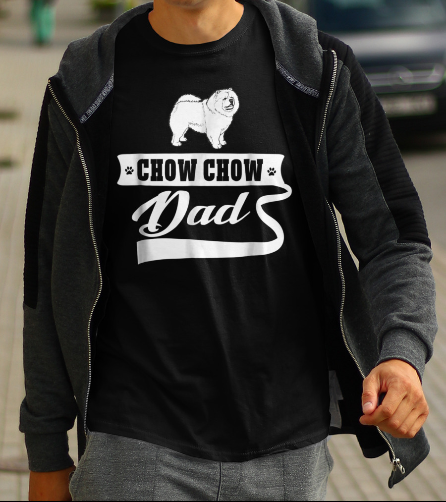 Chow Chow Dad Dog Mens Animal T-Shirt