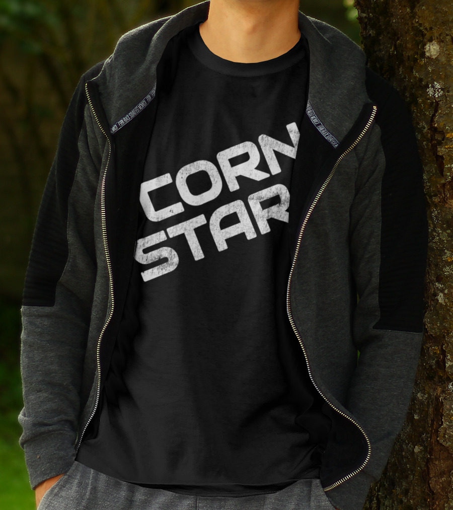 Corn Star Camo Funny Dad Cornhole Beer Toss For Fathers T-Shirt