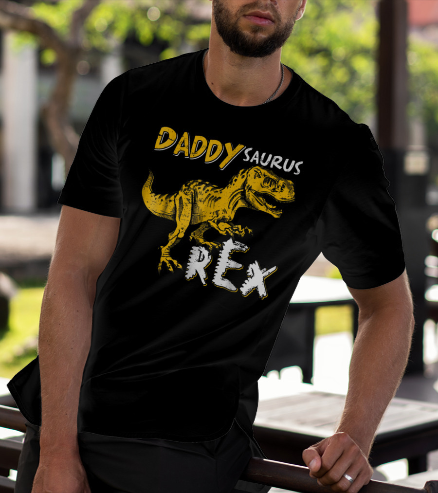 Daddysaurus Rex Dinosaur Daddy Saurus T-Rex T-Shirt