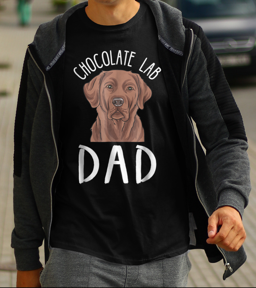 Chocolate Lab Dad T-Shirt