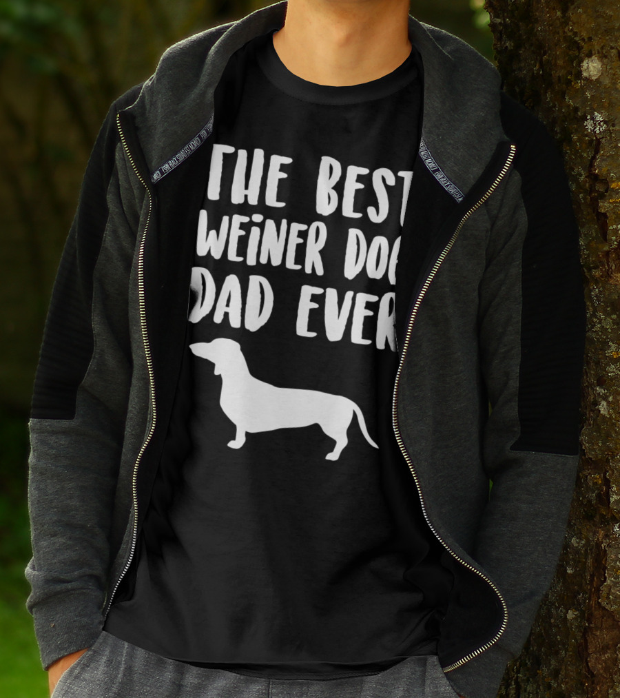 The Best Weiner Dog Dad Ever T-Shirt