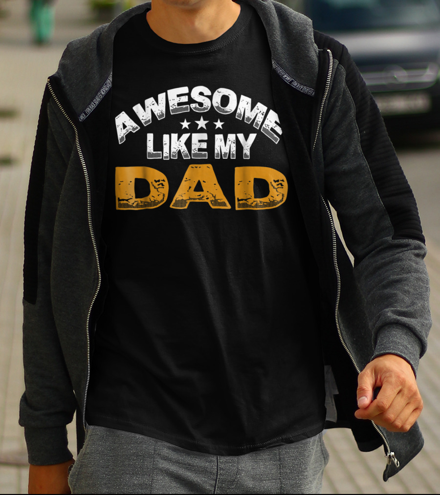 Awesome Like My Dad Daughter14 Stars T-Shirt