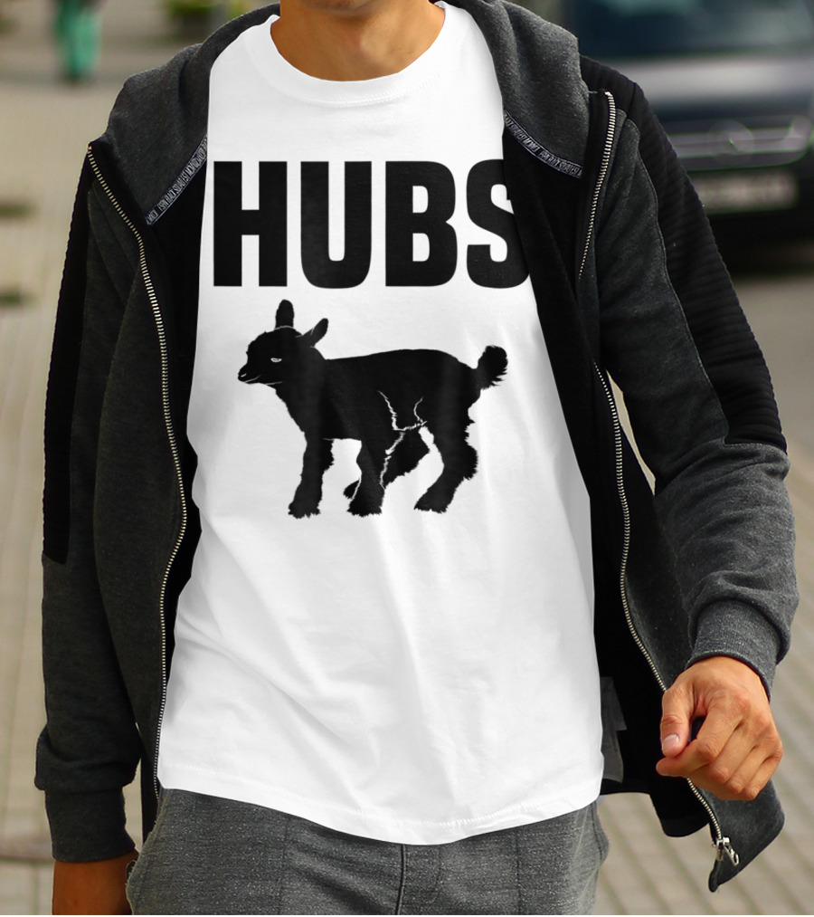 Hubs Baby Goat For Husband Wife Dad T-Shirt