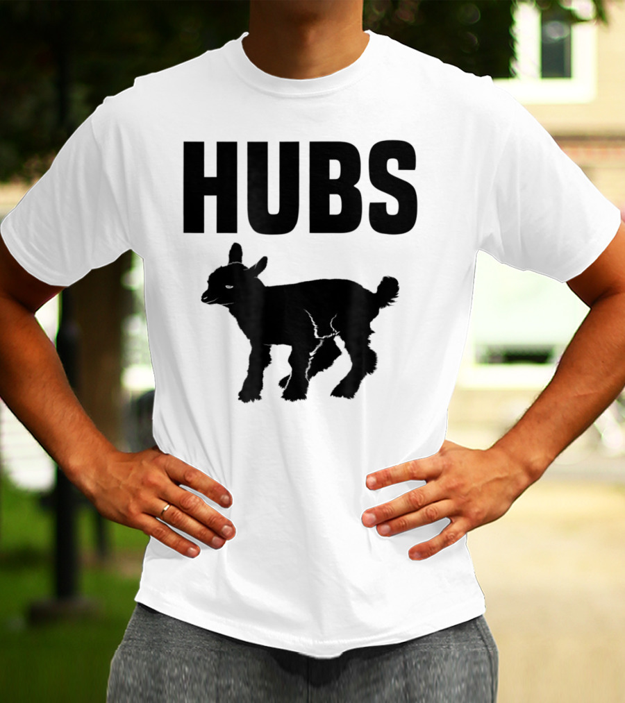 Hubs Baby Goat For Husband Wife Dad T-Shirt