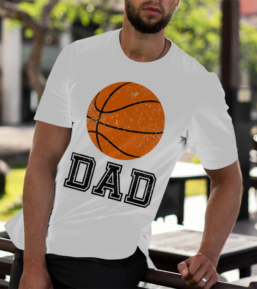 Basketball Dad Vintage Ball T-Shirt