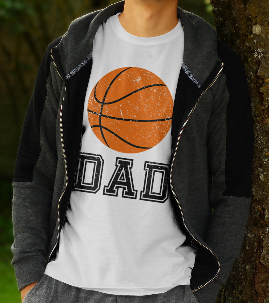 Basketball Dad Vintage Ball T-Shirt