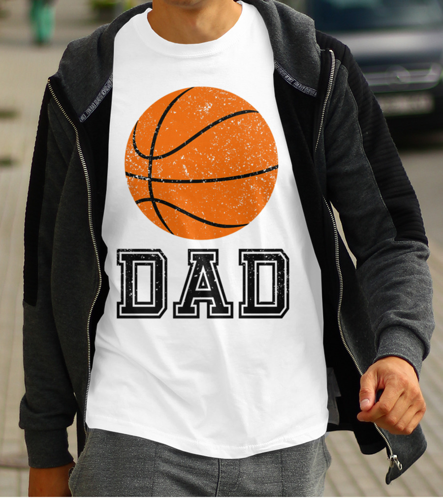 Basketball Dad Vintage Ball T-Shirt