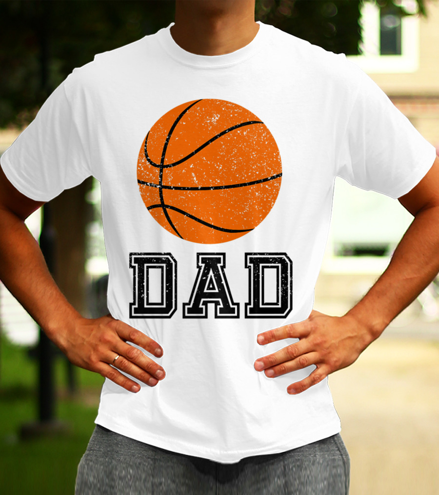 Basketball Dad Vintage Ball T-Shirt