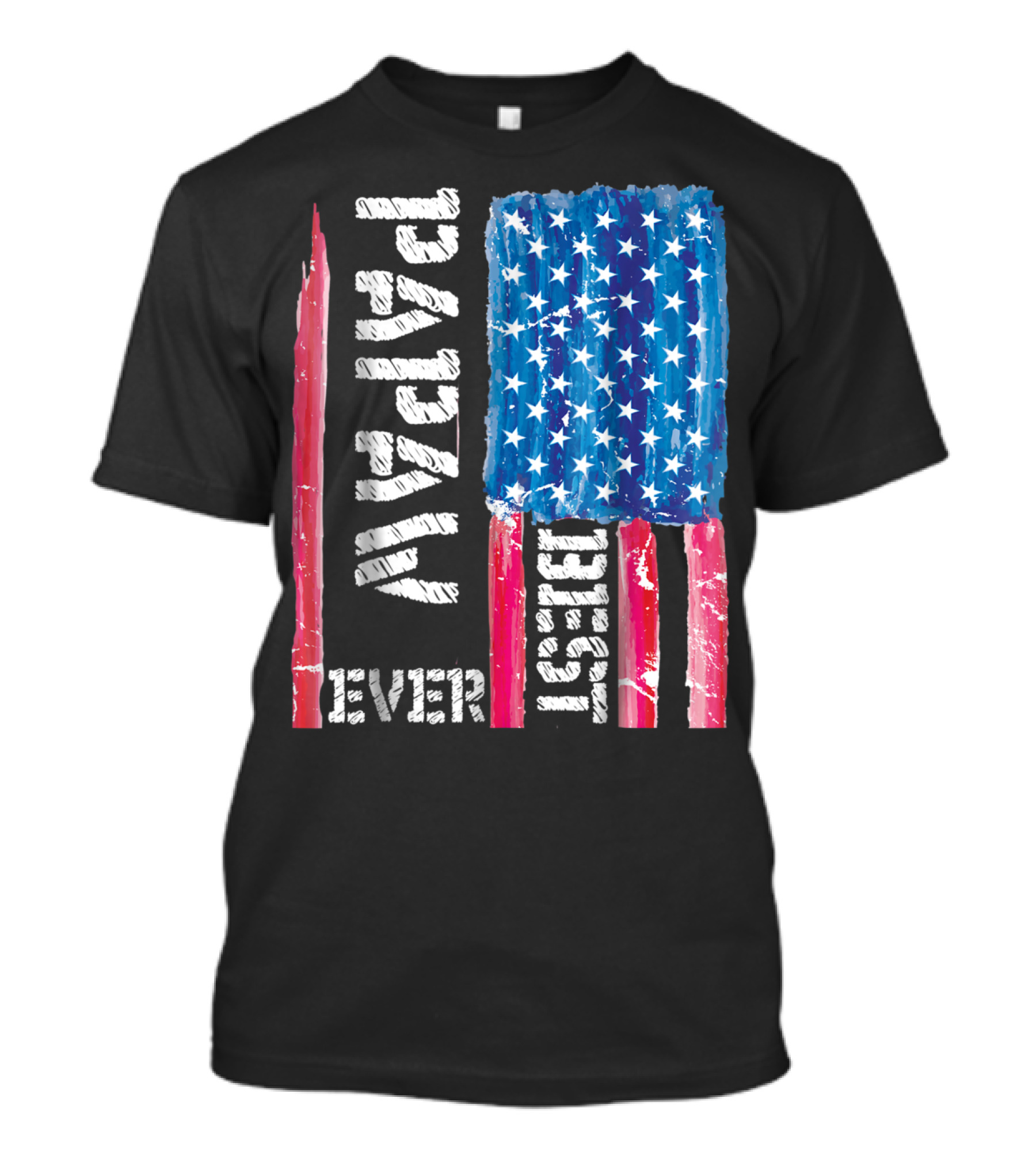Best Papaw Ever Distressed American Flag Vertical Text And Stars T-Shirt