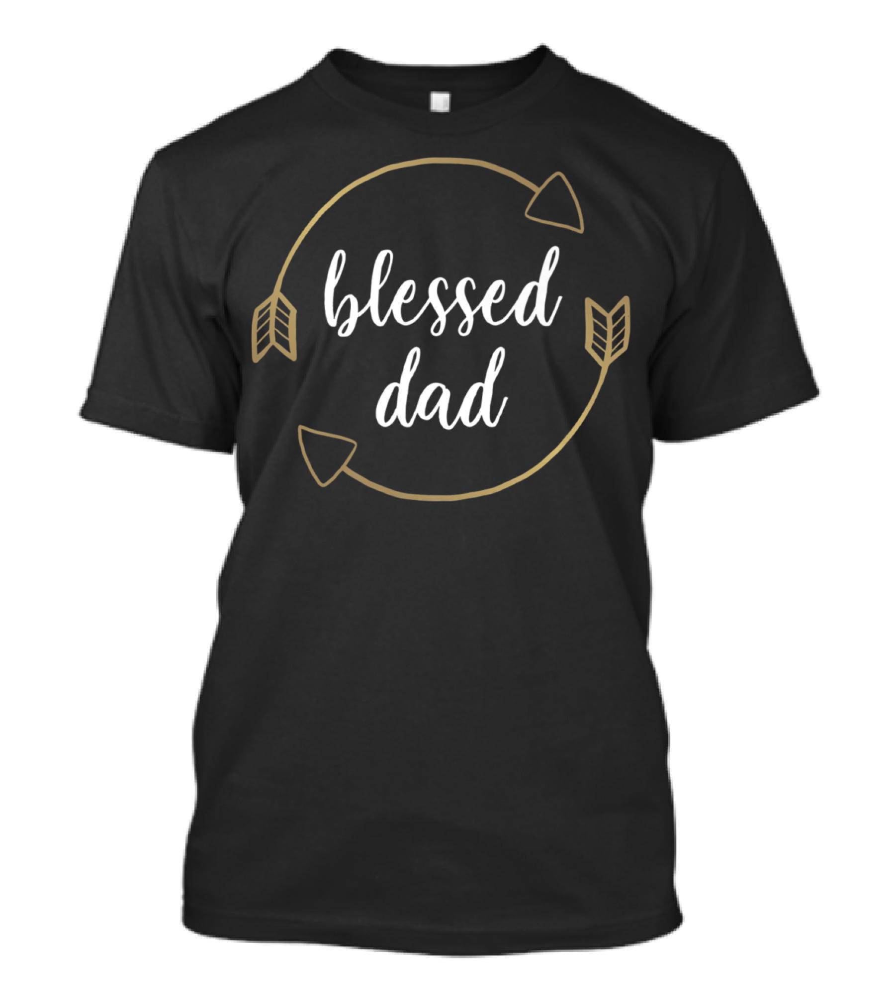 Blessed Dad Arrows Thanksgiving Family Coordination T-Shirt