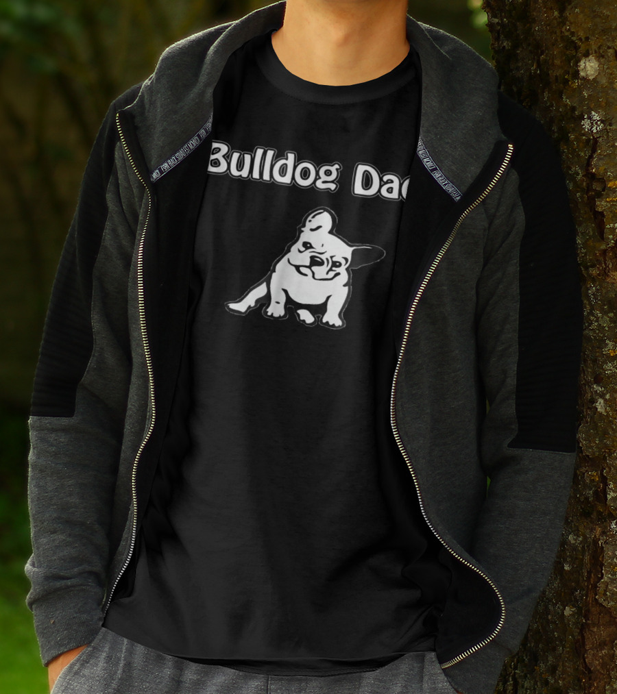 Bulldog Dad Proud Owner Adorable Canine Companion T-Shirt