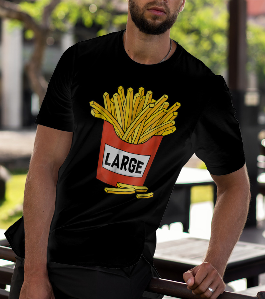 Large Golden French Fries Dad Coolest Big Collection T-Shirt