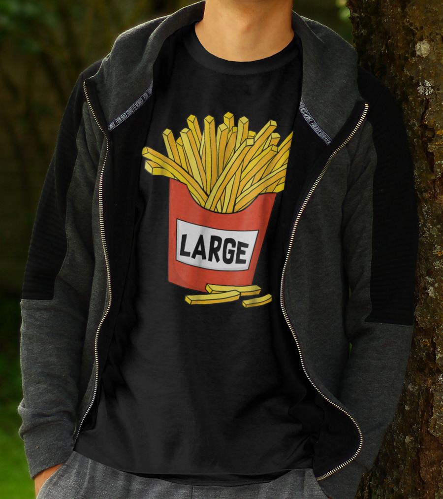 Large Golden French Fries Dad Coolest Big Collection T-Shirt
