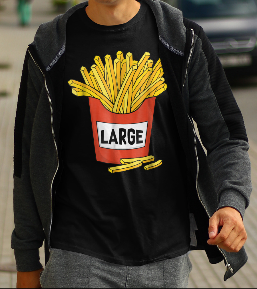 Large Golden French Fries Dad Coolest Big Collection T-Shirt