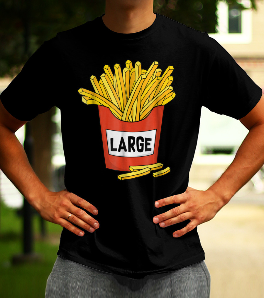 Large Golden French Fries Dad Coolest Big Collection T-Shirt