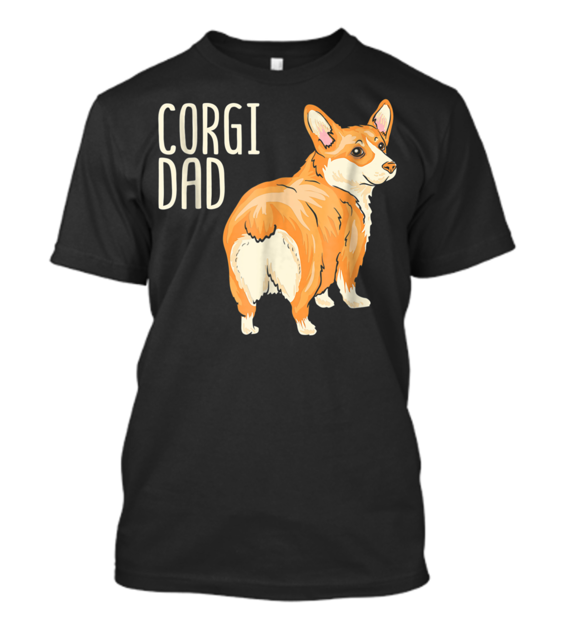 Corgi Dad Cute Dog Pet Owner Adopt Rescue T-Shirt