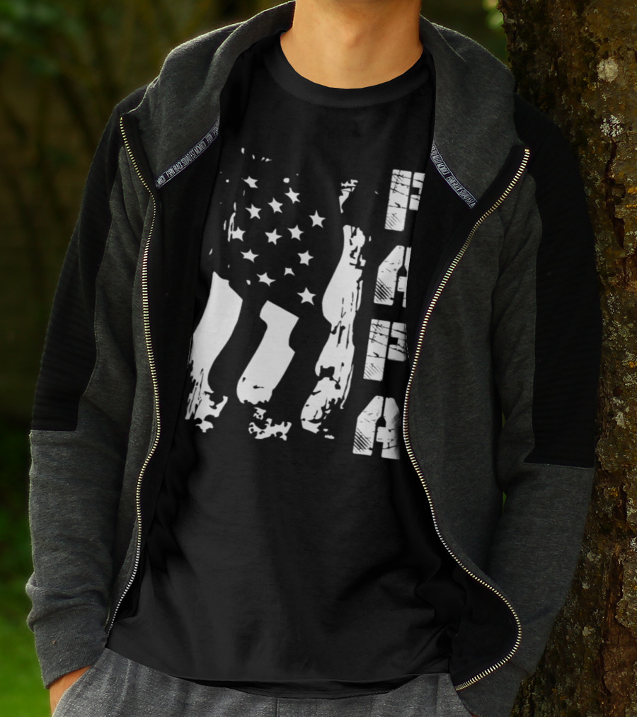 Papa Flag Father's Day S61 USA T-Shirt