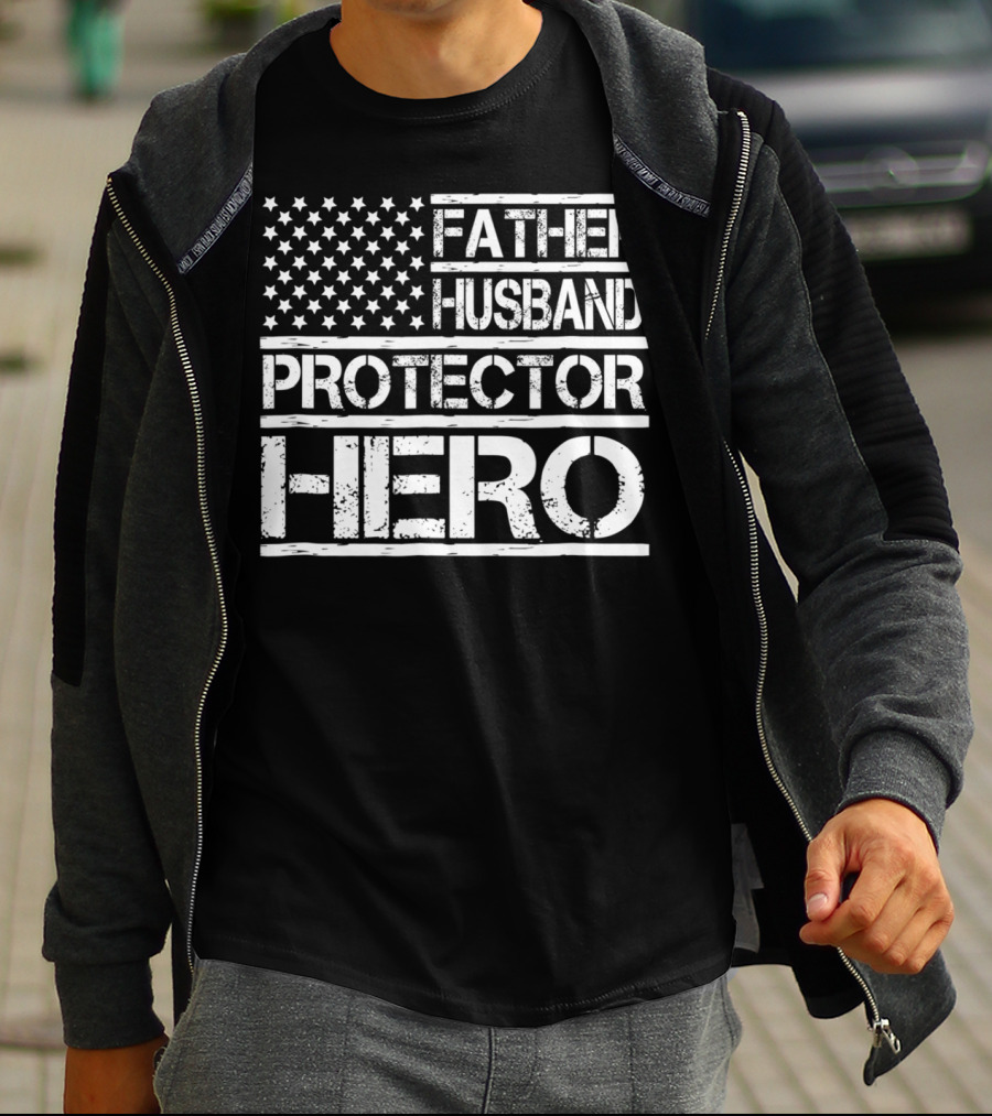 Father Husband Protector Hero Dad96 Birthday Day T-Shirt
