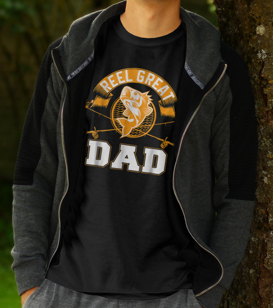 Reel Great Dad Father's Day Fishing Humor Family T-Shirt