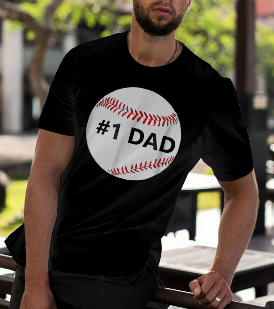 1 Dad Baseball T-Shirt