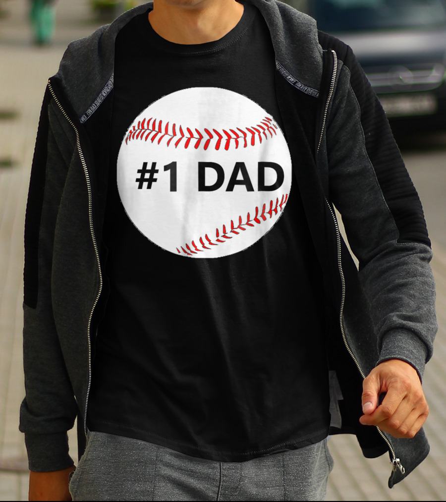 1 Dad Baseball T-Shirt