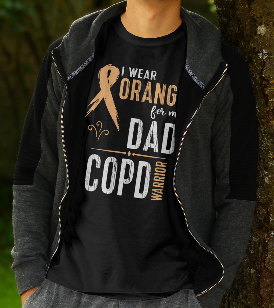 I Wear Orange For My Dad COPD Warrior T-Shirt