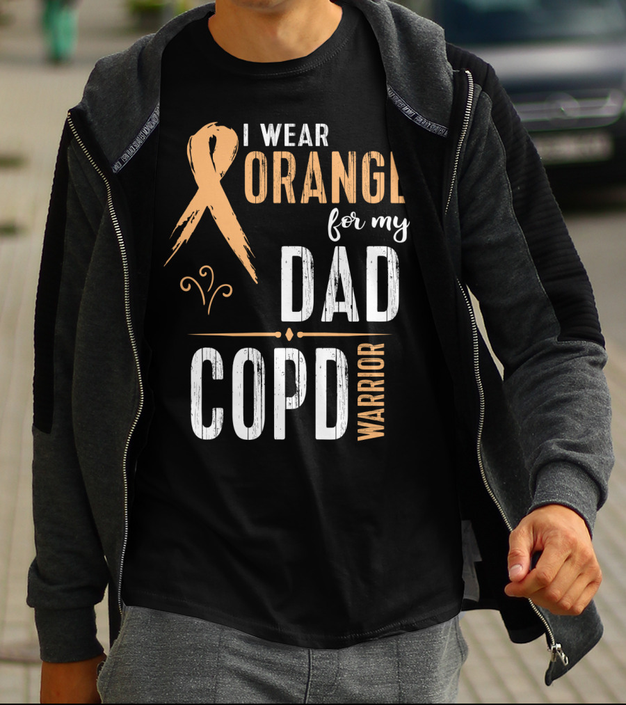 I Wear Orange For My Dad COPD Warrior T-Shirt