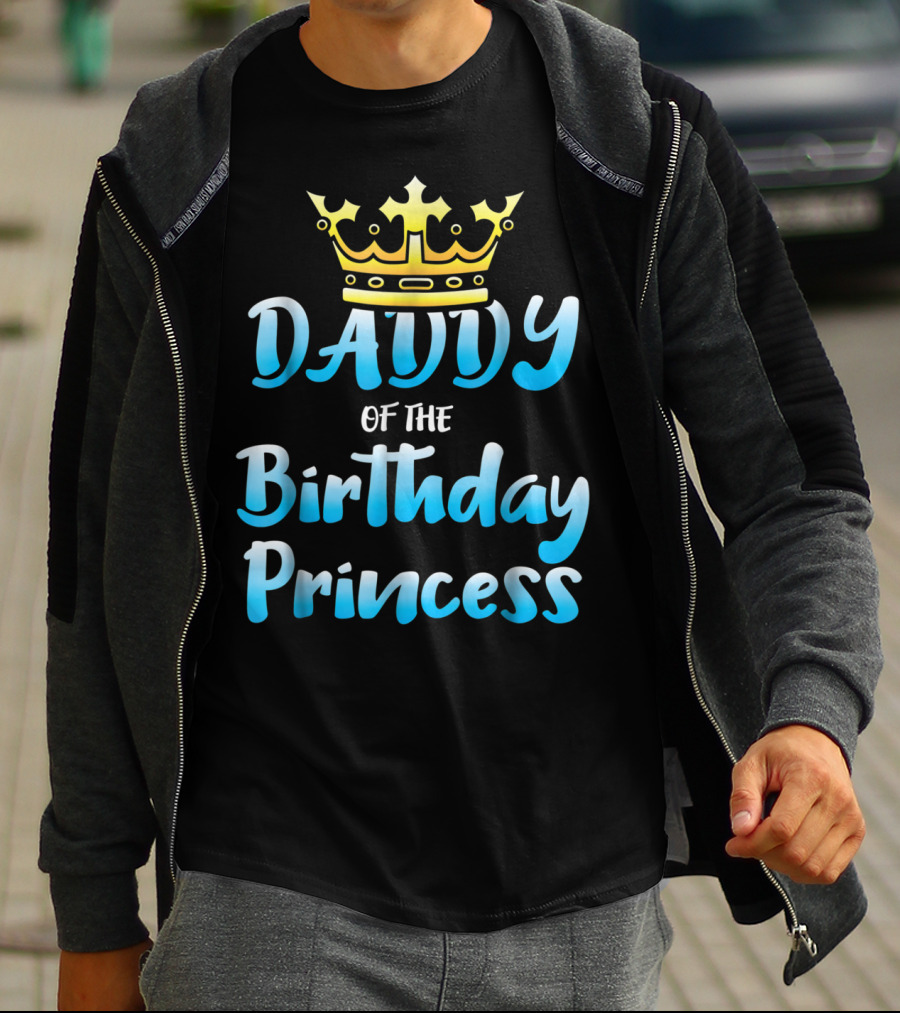 Daddy Of The Birthday Princess Crown T-Shirt