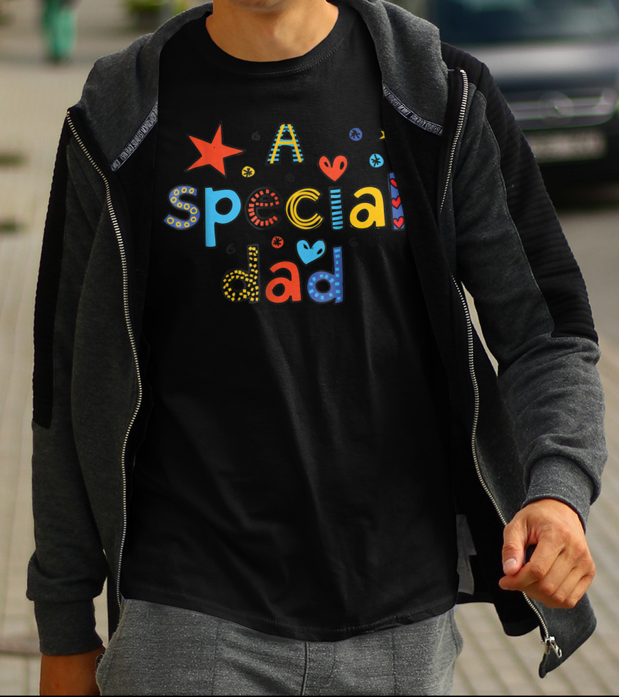 A Special Dad Star Heart T-Shirt