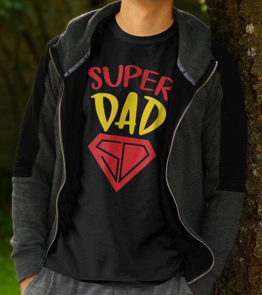 Fathers Day Super Dad SD Symbol A Dads Life Matters T-Shirt