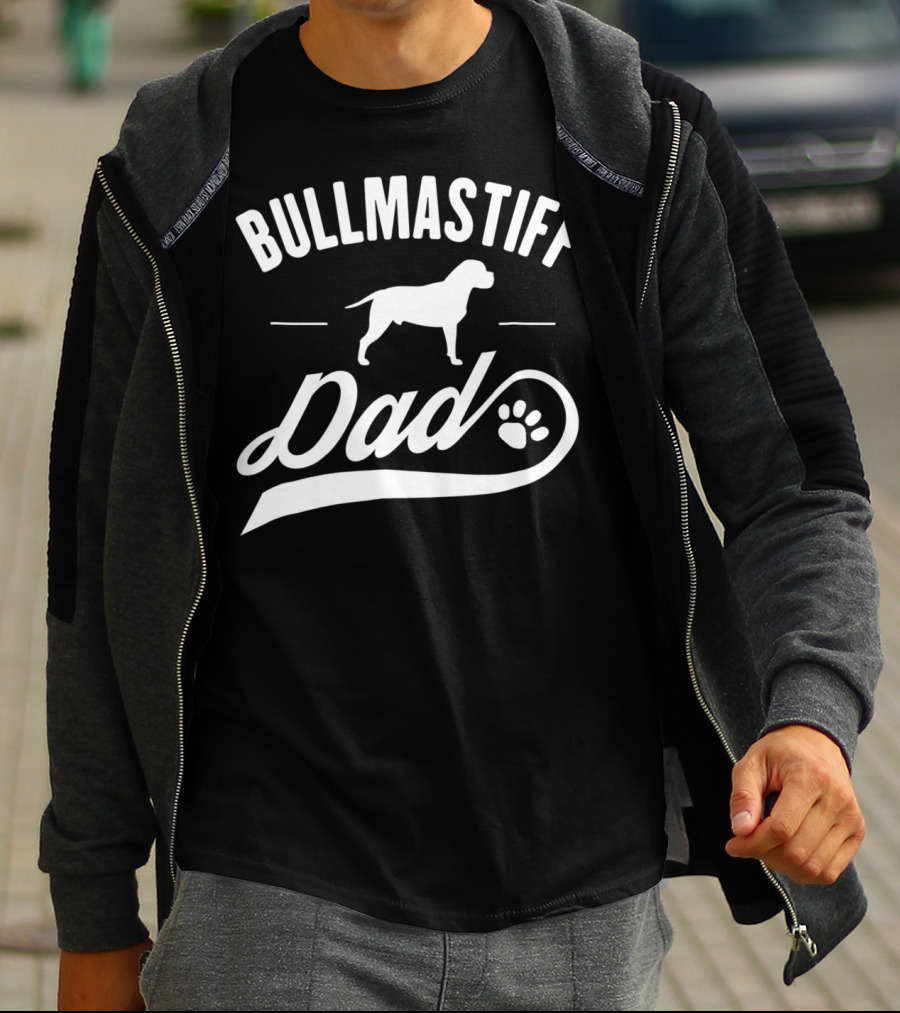 Bullmastiff Dog Dad Owner Lover T-Shirt