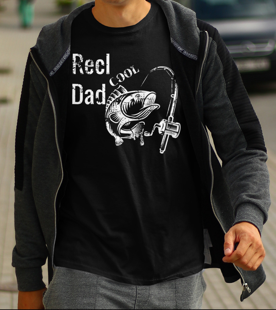 Reel Cool Dad Fishing Papa Tee28 T-Shirt