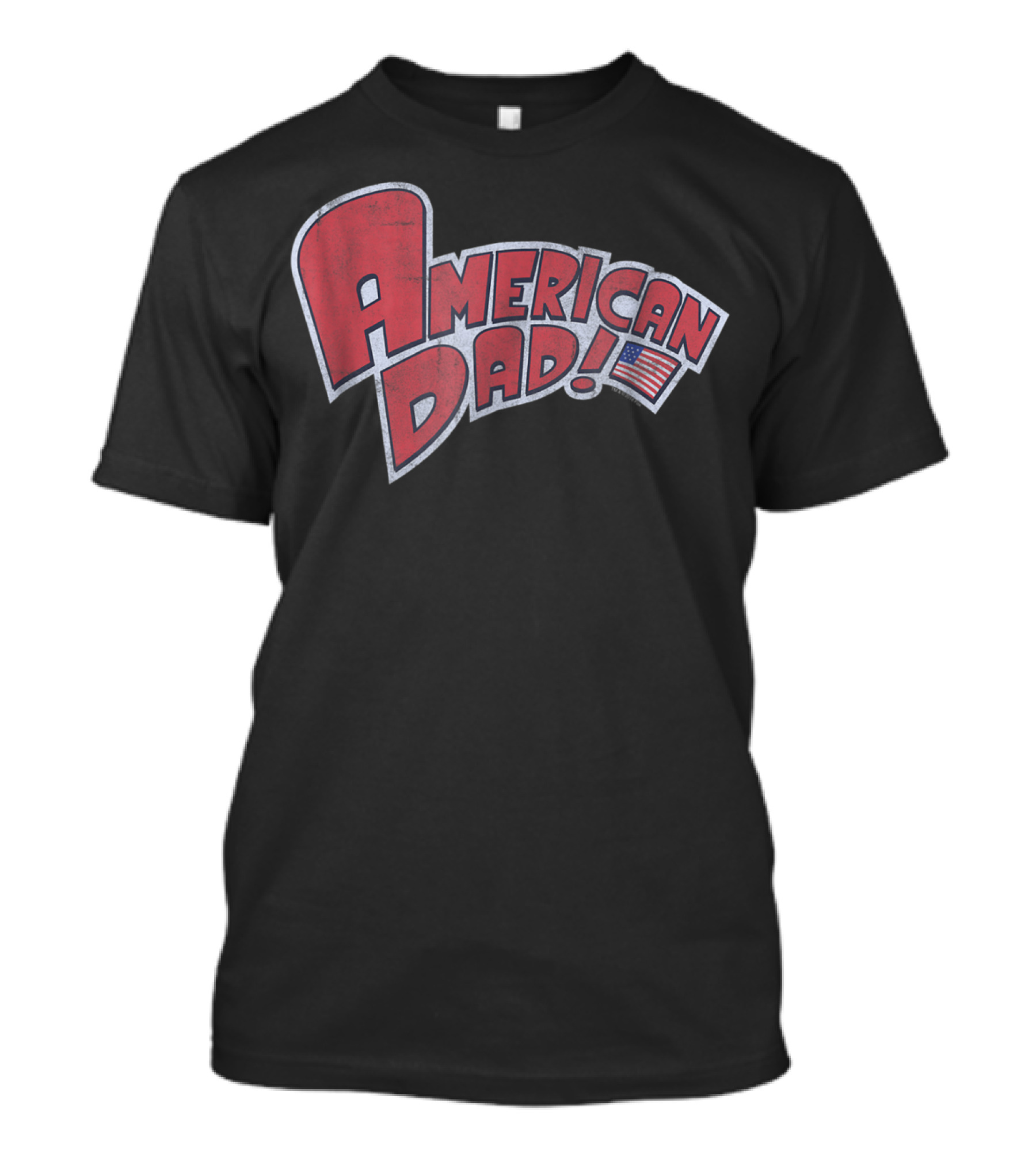 American Dad Vintage Logo With American Flag T-Shirt
