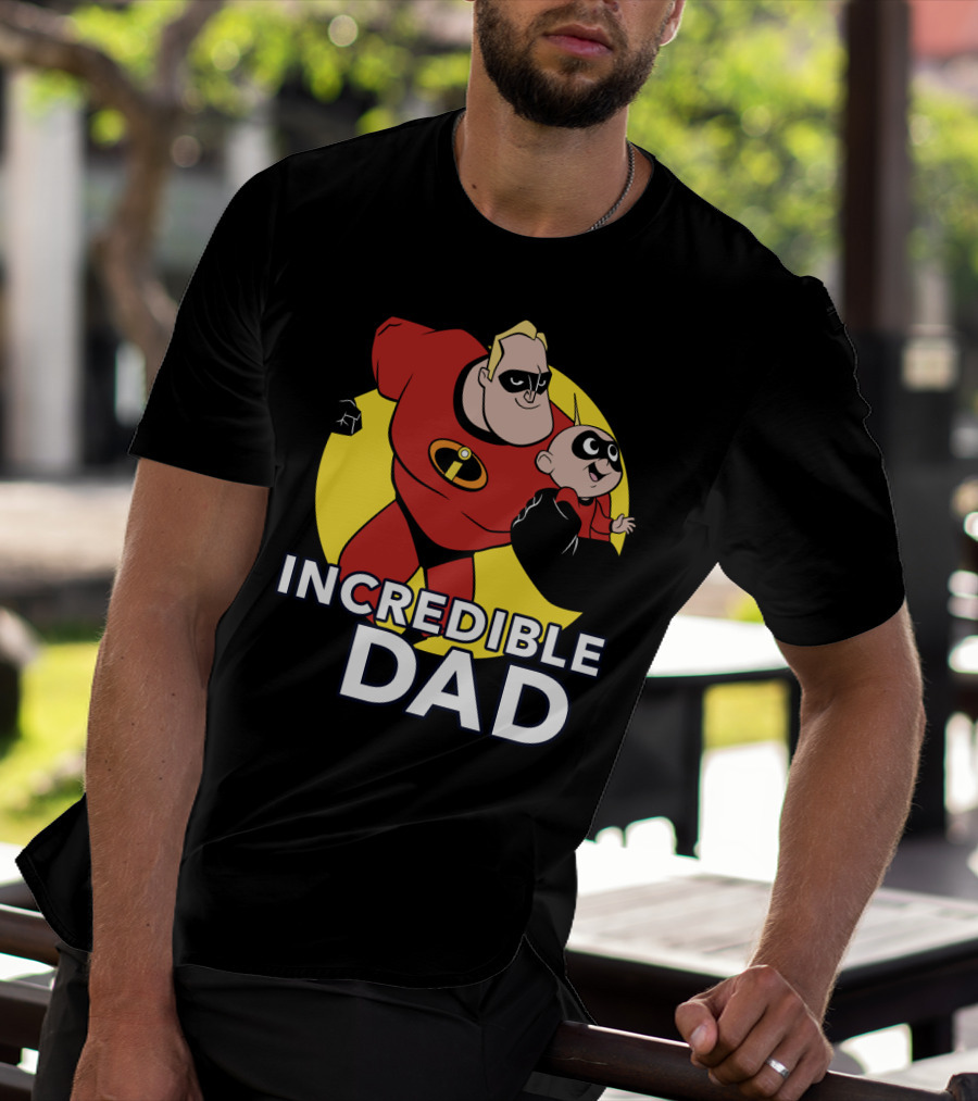 Disney Pixar Incredibles 2 Incredible Dad Jack Jack And Dad T-Shirt