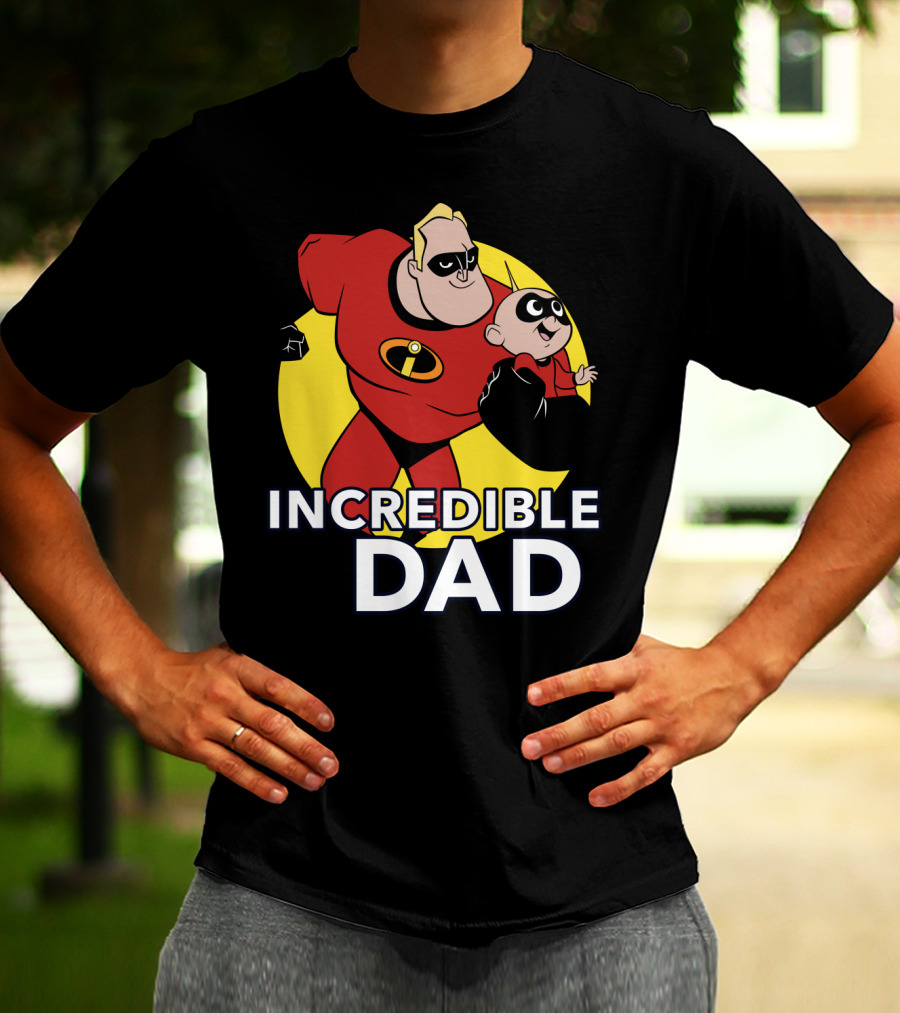 Disney Pixar Incredibles 2 Incredible Dad Jack Jack And Dad T-Shirt
