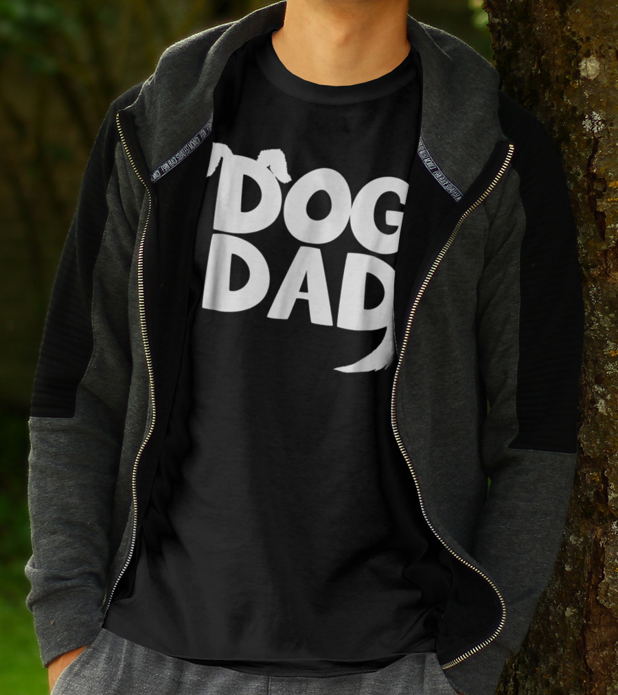 Dog Dad Fun Dog Ears Tail T-Shirt