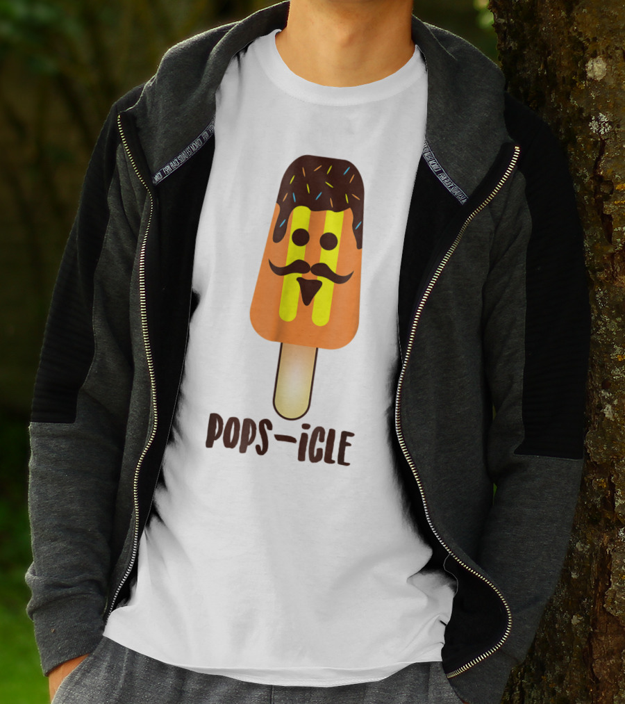 Dad Day Pops-icle Ice Pop Dy Papa54 T-Shirt